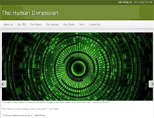 Tablet Screenshot of humandimension.org